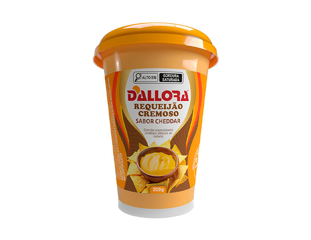 REQUEIJÃO COPO DALLORA SABOR CHEDDAR 200 G (CX 12 UN)